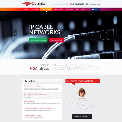 Web page design contest entry by vaikuntam7