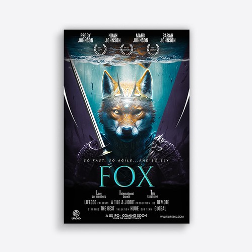 Life360 2023 Year of the Fox Poster Design by AVII.