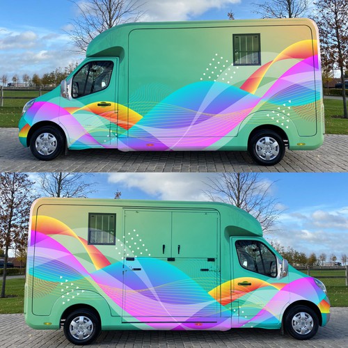 Stunning Horsebox Graphics Design Design by Fachri Iffat