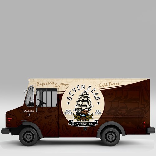 Coffee Truck Design - Mobile Unit 7 Design by J.Chaushev