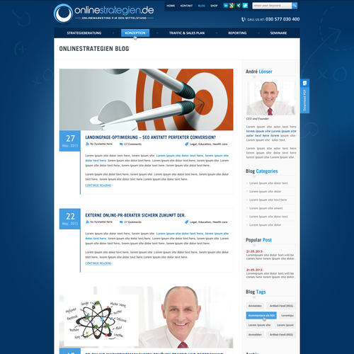 Erstellen Nachste Website Design Fur Onlinestrategien De Web Page Design Contest 99designs