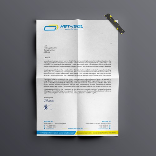 Implement the new logo on all our business papers Design by (VEER)