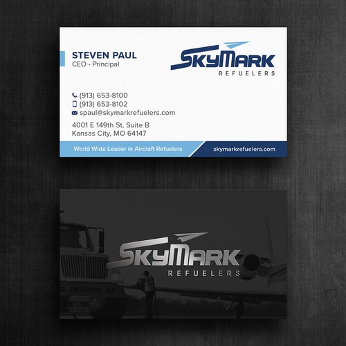Need business card redesign for Aircraft Truck Fueling company Design by Felix SH