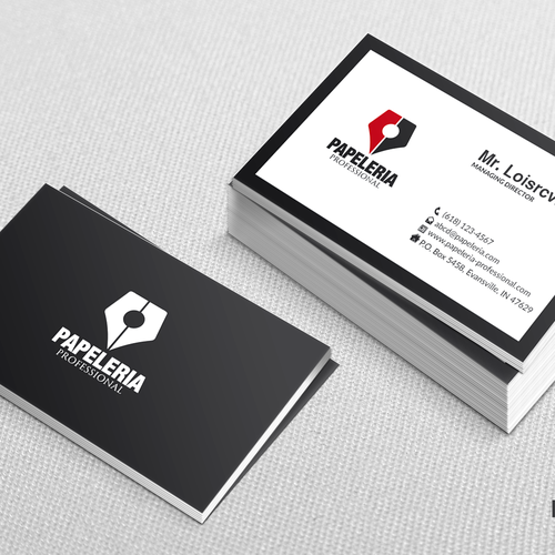 We want a logo for a company trading office supplies and stationery. Design by Nahid Designs ♥