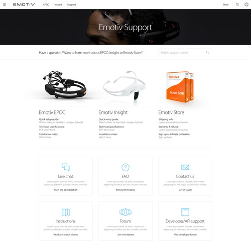 Redesign website for International Award Winning EEG system Design by Brace