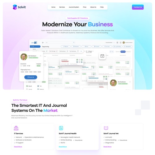 Design a new wordpress theme for an IT company in Norway Design by monodeepsamanta