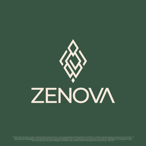 Zenova Logo: Revolutionary suite of health and wellness mobile apps Design by Esui Studio