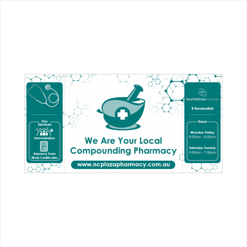 Compounding Pharmacy Signage Design von Vitalia.m