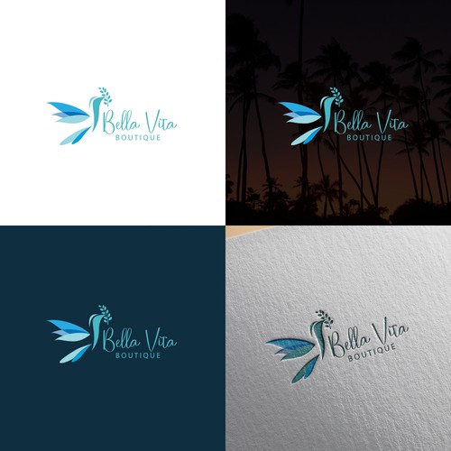 Design a beautiful logo for a eco friendly women's clothing store at the beach. Design by hawin11