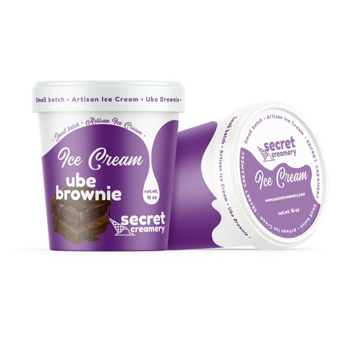 Ice Cream Packaging for Ube Ice Cream Réalisé par Krasi Miletieva