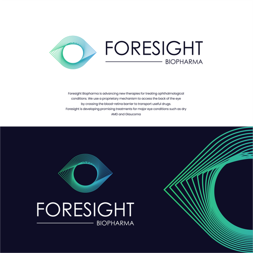 Biotechnology Company Logo Project: Foresight Biopharma Design by Oliver™