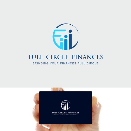 Simple but eye catching Full Circle logo for retirees Design by Unique V Designs