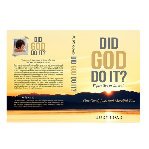 Design book cover and e-book cover  for book showing the goodness of God Design by dalim