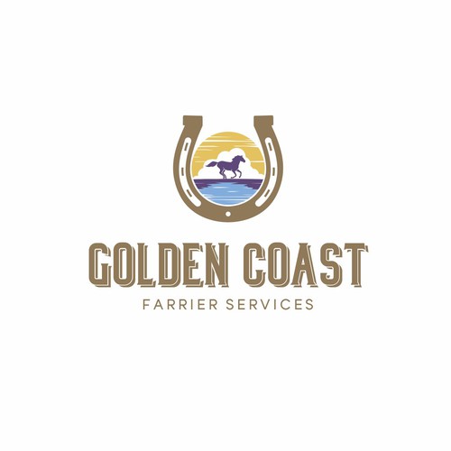 Golden Coast Farrier Services Design by tasa