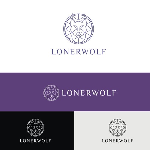 Wolf Sun/Moon Logo For Spiritual Website Design by MagesticD