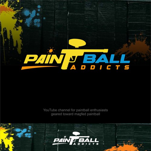 Paintball YouTube Channel logo Design by herulogo