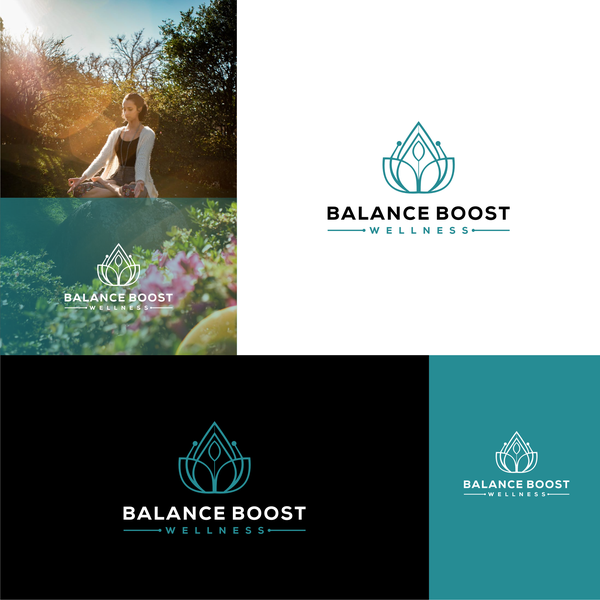 Design by VTRND titled "BALANCE BOOST WELLNESS LOGO"