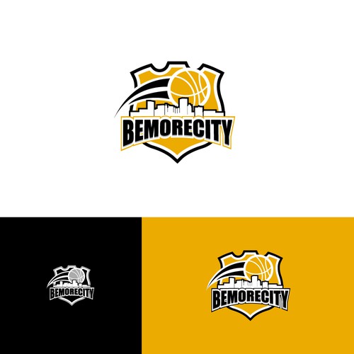 Basketball Logo for Team 'BeMoreCity' - Your Winning Logo Featured on Major Sports Network Réalisé par Web Hub Solution