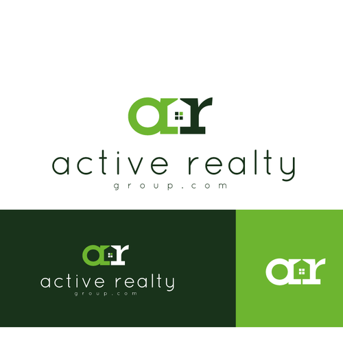 Rebrand capturing logo for real estate firm Active Realty  Design by pulestar