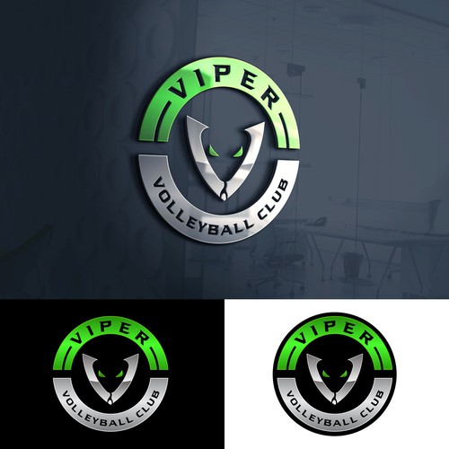 Diseño de Club Volleyball logo - Viper volleyball de Artborg™