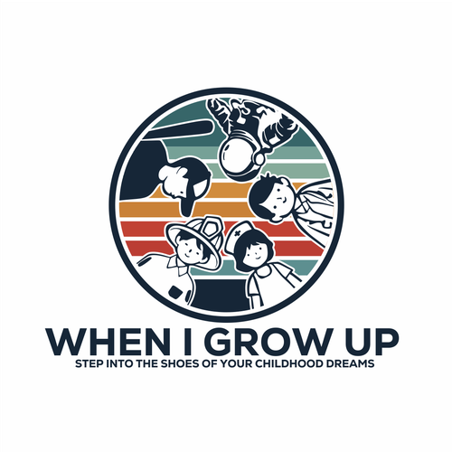 When I Grow Up Logo Design by D'jwara