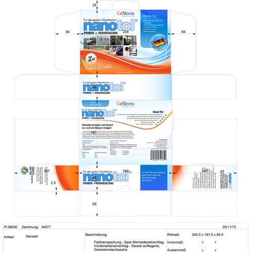 Designs | Produktverpackung für Nanotechnologische Versiegelung ...