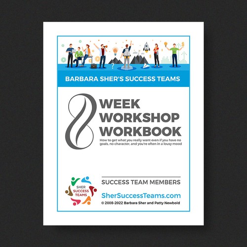 Workbook front cover for adults with big dreams - make me smile Design by Xnine