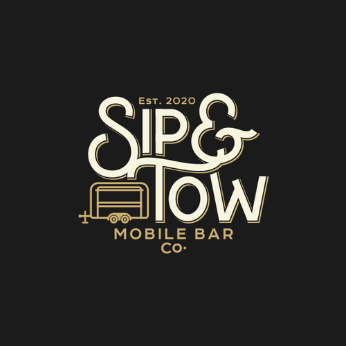 We need a classic and hipster logo design for our mobile bar company in Southern California Design by zerO°