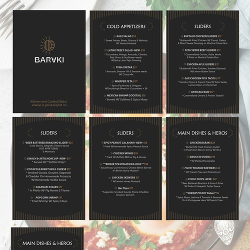 Menu contest entry by TheShine