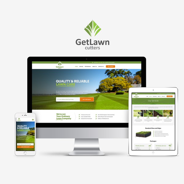 Design by set4net titled "Website design for lawn care business"