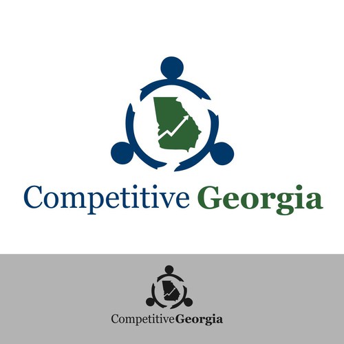 Create a logo using the state of GA as the main image underlying the
economic strength of diversity Design by Ardian® Design