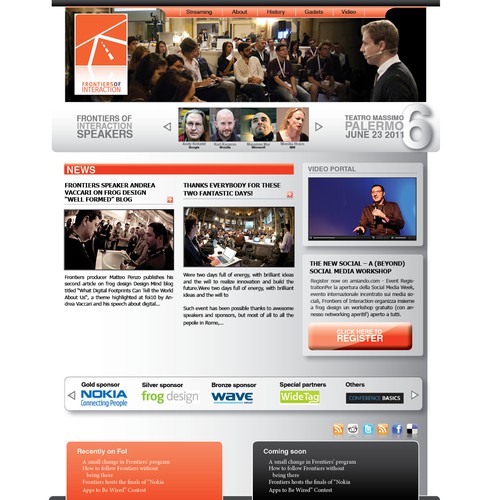 Powerful Technology Conference Website Design by IvanVB