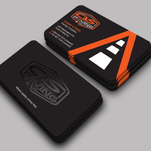 Design We are an asphalt paving company  card with character, style, stands out from everyone nothing bland no white ,add stuff por LAXMI DESIGNHUB