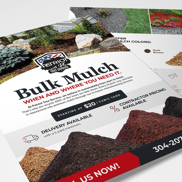 Bold Flyer Design for Patriot Tree Service