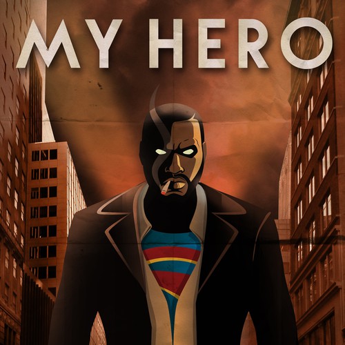 Create a Superhero graphic novel cover for a dramatic novel Design by Vuk N.