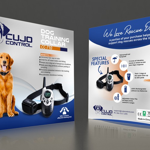 Cujo control dog training 2024 collar