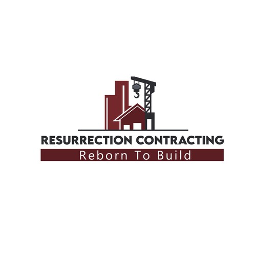 "Reborn To Build" construction company logo. Design by YoussefBenAmmar