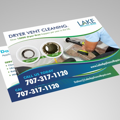 Dryer Vent Cleaning Double Sided Post Card | Postcard, flyer or print ...