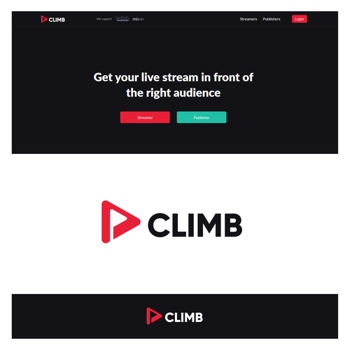 Logo redesign for live stream promotion network Design by InfaSignia™