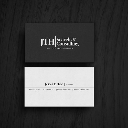 Business Card Design for Executive Search Firm Design by kaylee CK