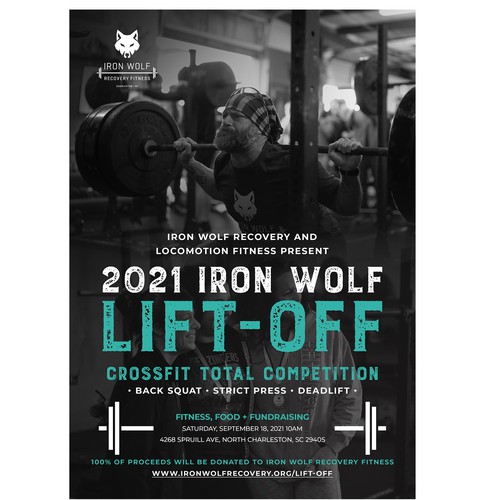 Design an eye-catching flyer for a lifting competition to raise money for a nonprofit organization Réalisé par Twaalf ☬