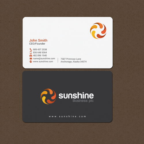 Sunshine | Business card contest