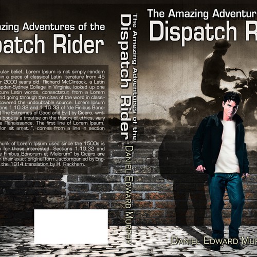 Design a book cover for The Amazing Adventures of the Dispatch Rider Design by Chameleonstudio74
