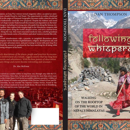 Design an exotic,  Nepal-themed travel book cover  Réalisé par dalim