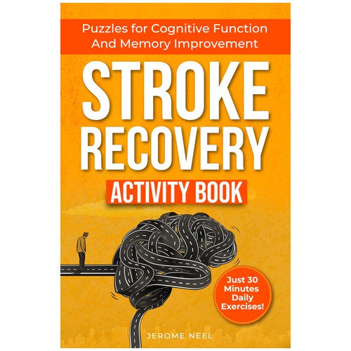 Stroke recovery activity book: Puzzles for cognitive function and memory improvement Diseño de Imttoo