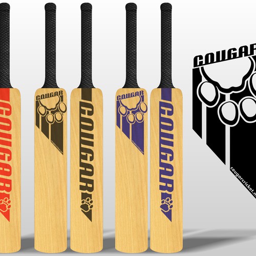 Design a Cricket Bat label for Cougar Cricket Design por masgandhy