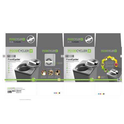 Food Cycler Indoor Composter Package Design Design by Catus