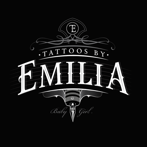 Logo for tattoo artist Design by R!CH DESIGN