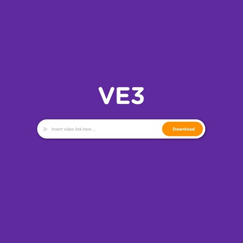 VE3 - Simple Video Downloader Website | Google Style Ontwerp door rmtx.dev