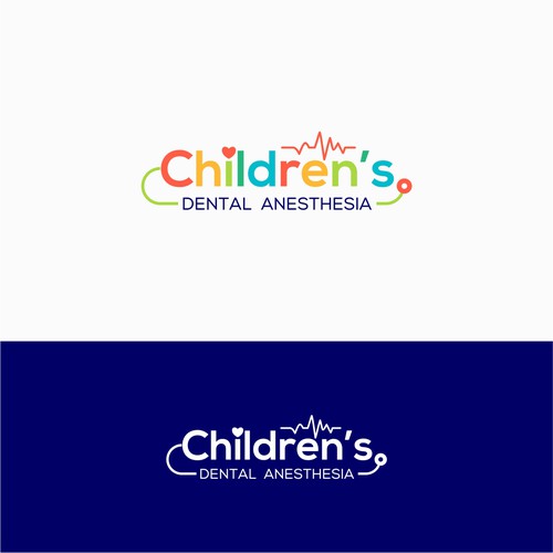 Children’s dental anesthesia company logo Design by Logood.id